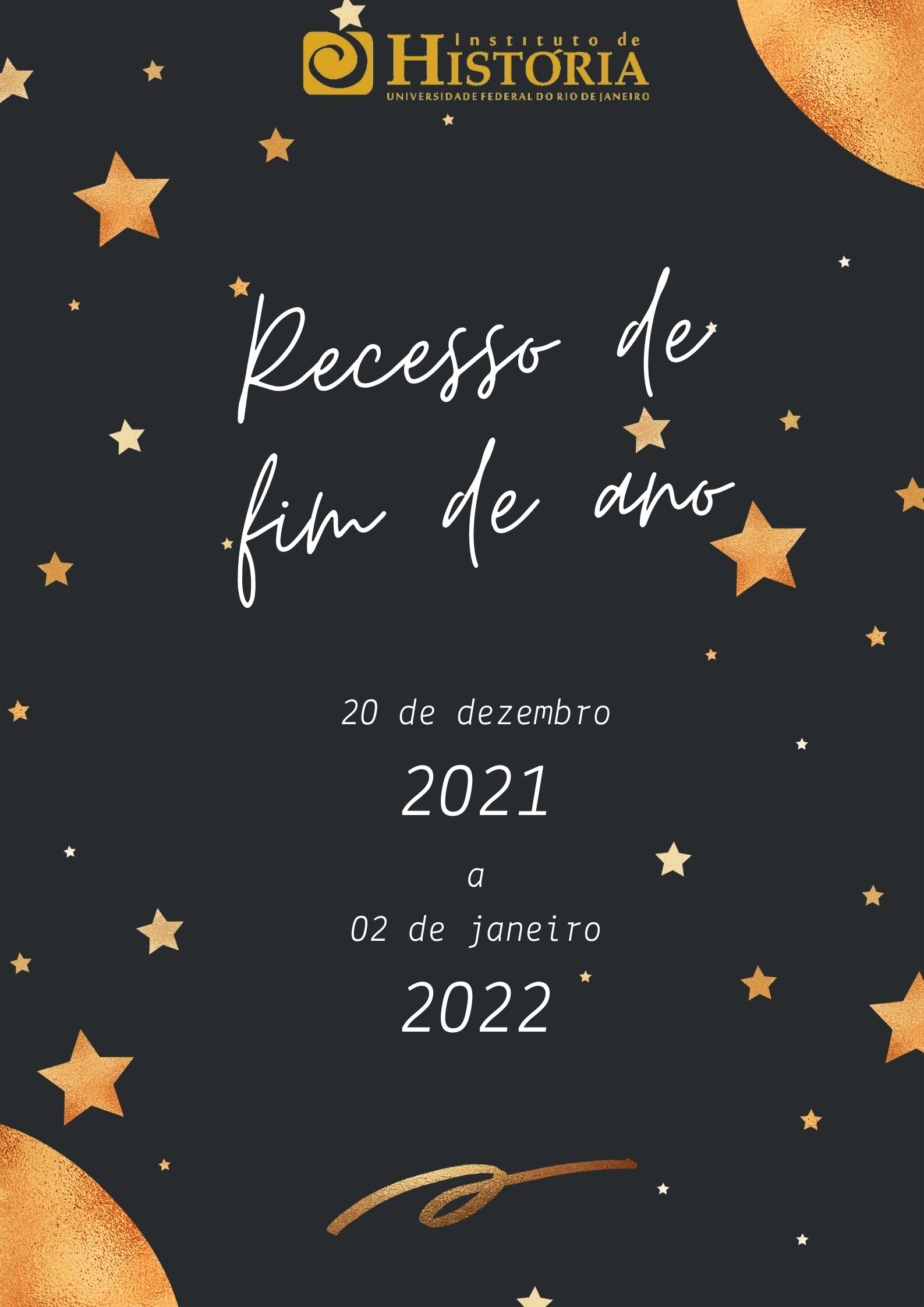 Recesso fim de ano 2021-2022 cartaz